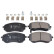 Brake Pad Set, disc brake ADU174253 Blue Print