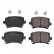 Brake Pad Set, disc brake ADV184205 Blue Print