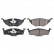 Brake Pad Set, disc brake ADV1842103 Blue Print