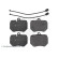 Brake Pad Set, disc brake ADV184242 Blue Print, Thumbnail 3