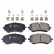 Brake Pad Set, disc brake ADV184264 Blue Print