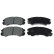 Brake Pad Set, disc brake ADZ94230 Blue Print