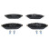 Brake Pad Set, disc brake ATE Ceramic 13.0470-2610.2, Thumbnail 2