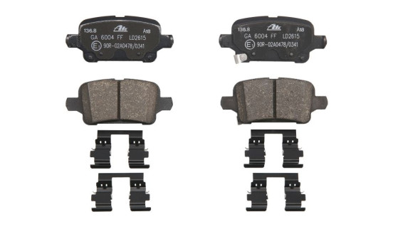 Brake Pad Set, disc brake ATE Ceramic 13.0470-2615.2
