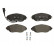 Brake Pad Set, disc brake ATE Ceramic 13.0470-2617.2