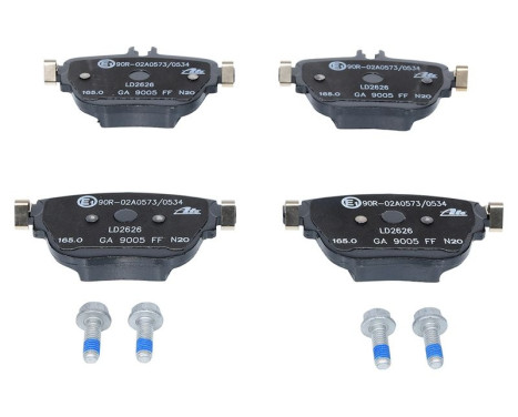 Brake Pad Set, disc brake ATE Ceramic 13.0470-2626.2, Image 2