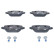 Brake Pad Set, disc brake ATE Ceramic 13.0470-2707.2, Thumbnail 4