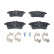 Brake Pad Set, disc brake ATE Ceramic 13.0470-2708.2, Thumbnail 4