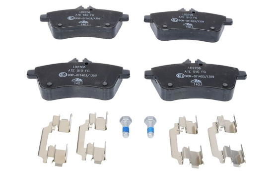 Brake Pad Set, disc brake ATE Ceramic 13.0470-2708.2, Image 4