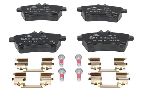 Brake Pad Set, disc brake ATE Ceramic 13.0470-2711.2, Image 4