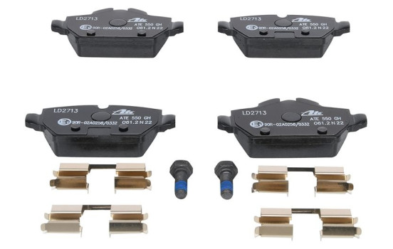 Brake Pad Set, disc brake ATE Ceramic 13.0470-2713.2, Image 4