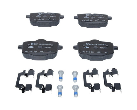 Brake Pad Set, disc brake ATE Ceramic 13.0470-2716.2, Image 3