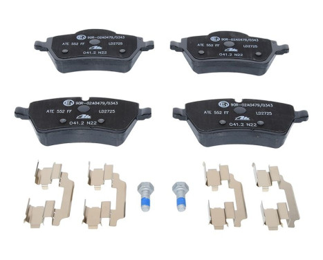 Brake Pad Set, disc brake ATE Ceramic 13.0470-2725.2, Image 4