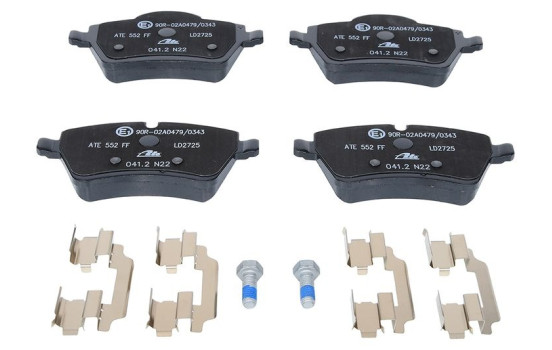 Brake Pad Set, disc brake ATE Ceramic 13.0470-2725.2, Image 4