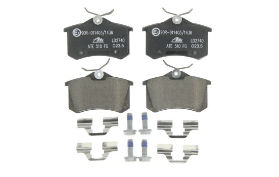 Brake Pad Set, disc brake ATE Ceramic 13.0470-2740.2