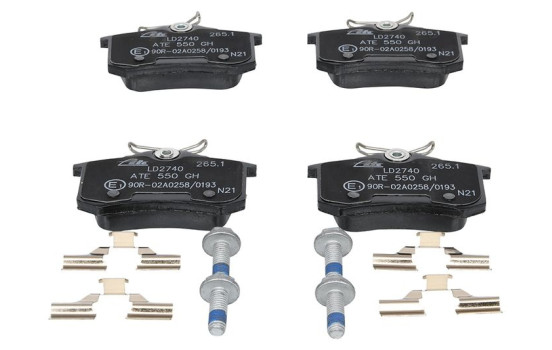Brake Pad Set, disc brake ATE Ceramic 13.0470-2740.2, Image 4