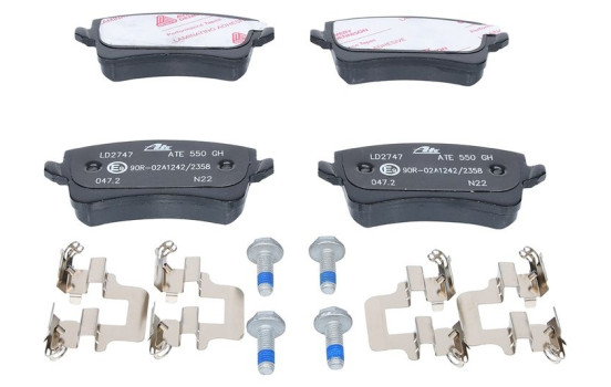 Brake Pad Set, disc brake ATE Ceramic 13.0470-2747.2, Image 4