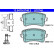 Brake Pad Set, disc brake ATE Ceramic 13.0470-2748.2, Thumbnail 3