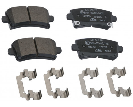 Brake Pad Set, disc brake ATE Ceramic 13.0470-2755.2