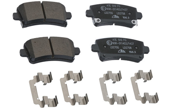 Brake Pad Set, disc brake ATE Ceramic 13.0470-2755.2