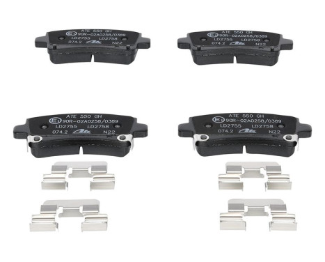 Brake Pad Set, disc brake ATE Ceramic 13.0470-2758.2, Image 4