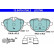 Brake Pad Set, disc brake ATE Ceramic 13.0470-2760.2, Thumbnail 2