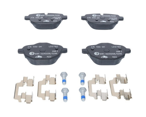 Brake Pad Set, disc brake ATE Ceramic 13.0470-2760.2, Image 3