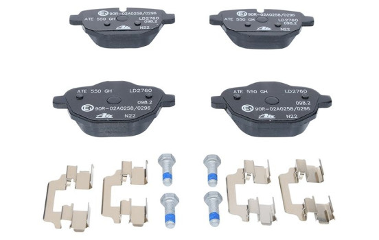Brake Pad Set, disc brake ATE Ceramic 13.0470-2760.2, Image 3