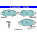 Brake Pad Set, disc brake ATE Ceramic 13.0470-2764.2, Thumbnail 2