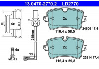 Brake Pad Set, disc brake ATE Ceramic 13.0470-2770.2