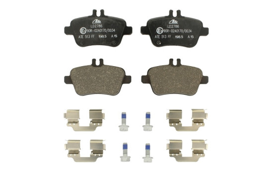 Brake Pad Set, disc brake ATE Ceramic 13.0470-2786.2