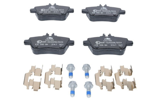 Brake Pad Set, disc brake ATE Ceramic 13.0470-2786.2, Image 3