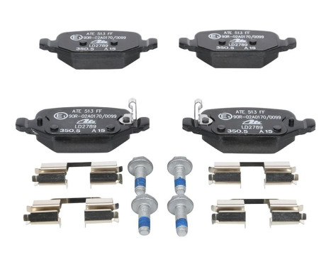 Brake Pad Set, disc brake ATE Ceramic 13.0470-2789.2, Image 2