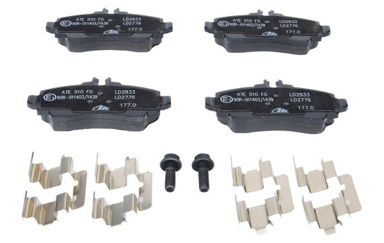 Brake Pad Set, disc brake ATE Ceramic 13.0470-2833.2, Image 3