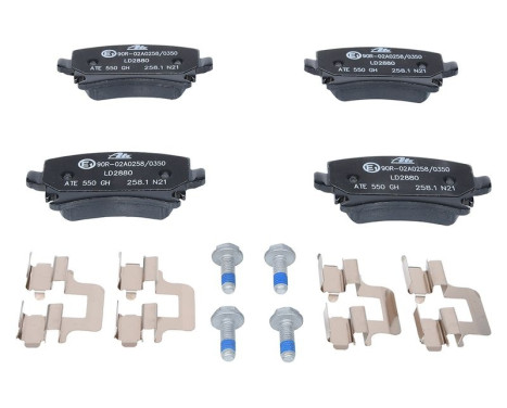 Brake Pad Set, disc brake ATE Ceramic 13.0470-2880.2, Image 4