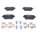 Brake Pad Set, disc brake ATE Ceramic 13.0470-2880.2, Thumbnail 4