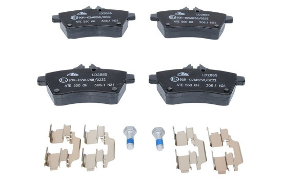Brake Pad Set, disc brake ATE Ceramic 13.0470-2885.2, Image 3