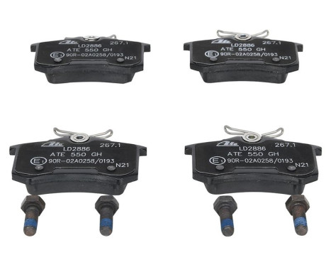 Brake Pad Set, disc brake ATE Ceramic 13.0470-2886.2, Image 4