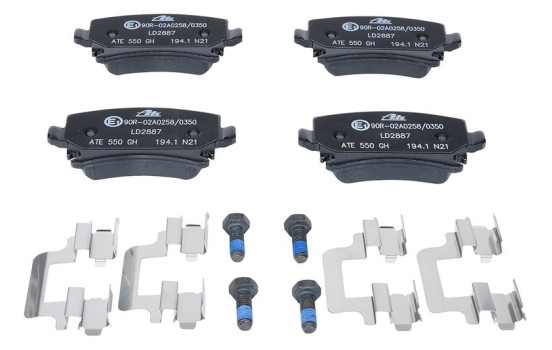Brake Pad Set, disc brake ATE Ceramic 13.0470-2887.2, Image 4