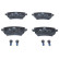 Brake Pad Set, disc brake ATE Ceramic 13.0470-2888.2, Thumbnail 4