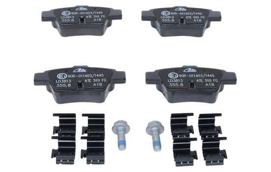 Brake Pad Set, disc brake ATE Ceramic 13.0470-3813.2, Image 4