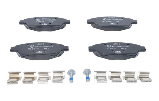 Brake Pad Set, disc brake ATE Ceramic 13.0470-3815.2, Image 2