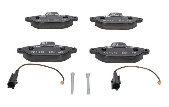 Brake Pad Set, disc brake ATE Ceramic 13.0470-3838.2, Image 4