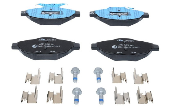 Brake Pad Set, disc brake ATE Ceramic 13.0470-3855.2, Image 3
