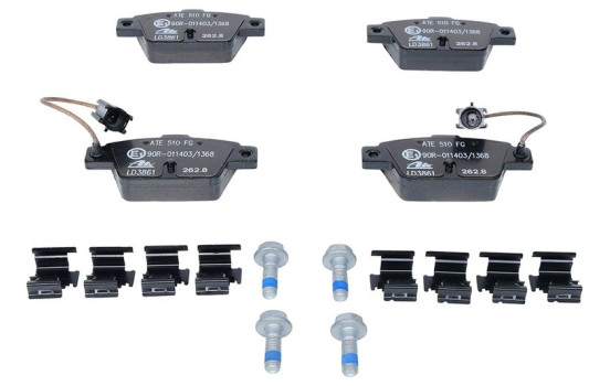 Brake Pad Set, disc brake ATE Ceramic 13.0470-3861.2, Image 2