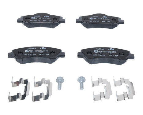 Brake Pad Set, disc brake ATE Ceramic 13.0470-3869.2, Image 2