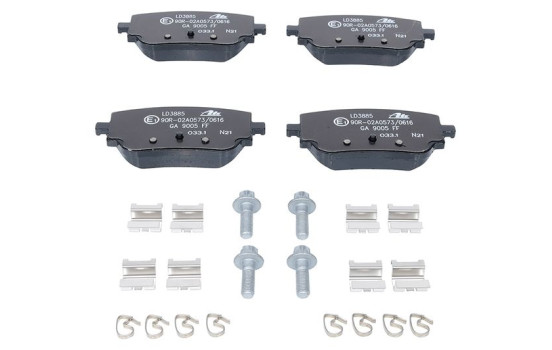Brake Pad Set, disc brake ATE Ceramic 13.0470-3885.2, Image 2