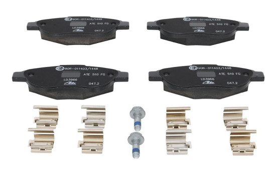 Brake Pad Set, disc brake ATE Ceramic 13.0470-3966.2, Image 4