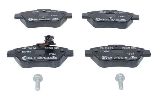 Brake Pad Set, disc brake ATE Ceramic 13.0470-3982.2, Image 4