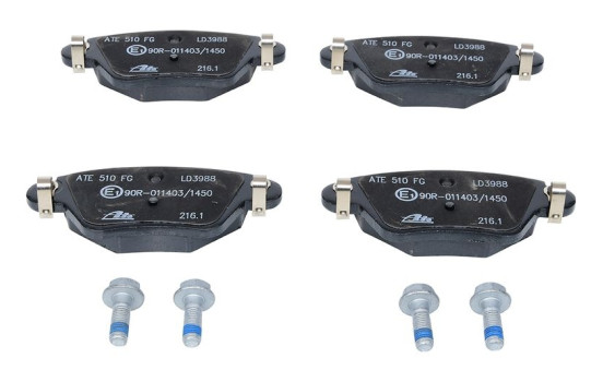 Brake Pad Set, disc brake ATE Ceramic 13.0470-3988.2, Image 3